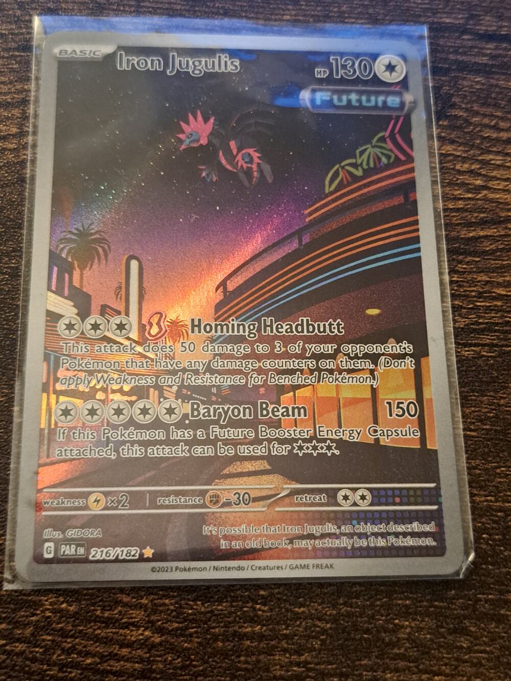 Iron Jugulis 216/182 Sv04: Paradox Rift Holo IR Illustration